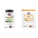 Force Factor Maca & Mushroom Kosttilskud med 7 svampe, Maca Root, Vitaminer, 60 bløde tygge Hver