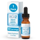 Waiora NCD2 Aktiveret Best Pure Zeolite Liquid Drops - Natural Body Cleanse & Immunsupport med Zeolite Clinoptilolite Liquid, pH Balance Formel, All- Natural - 1 flaske (0,5 oz.), 90 Servere