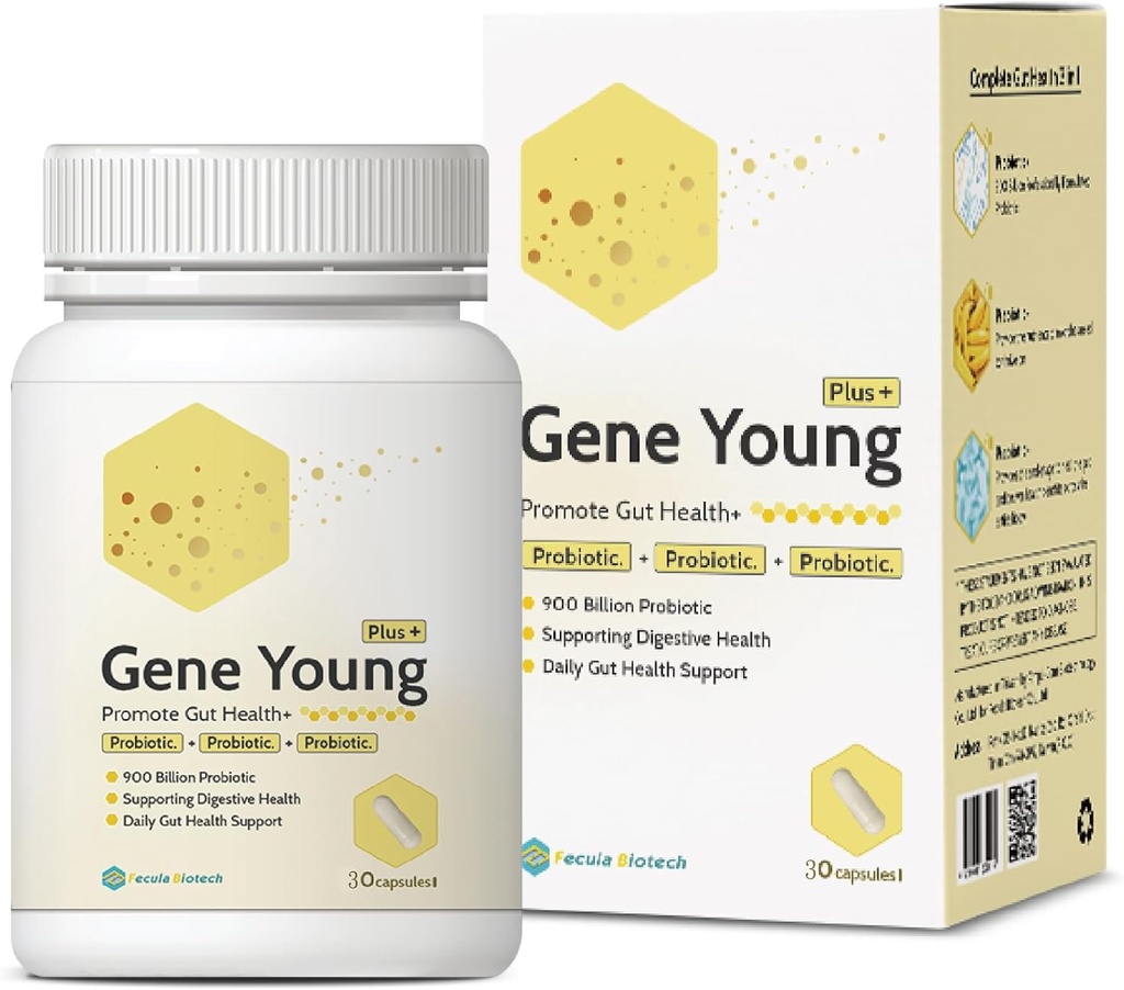 Synbiotic for Gut Health | 3-in-1 Daily Prebiotic, Probiotic, Postbiotic for Digestive Health, Bloat & Immune Support | 30 Capsules