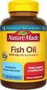 Nature Made Fish Oil Omega 3 Kosttilskud, 1000 mg Softgels, Omega 3 Fish Oil for Sund Heart Support, 90 Softgels, 45 Day Supply