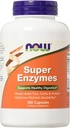 Now Foods Super enzymer, 180 kapsler