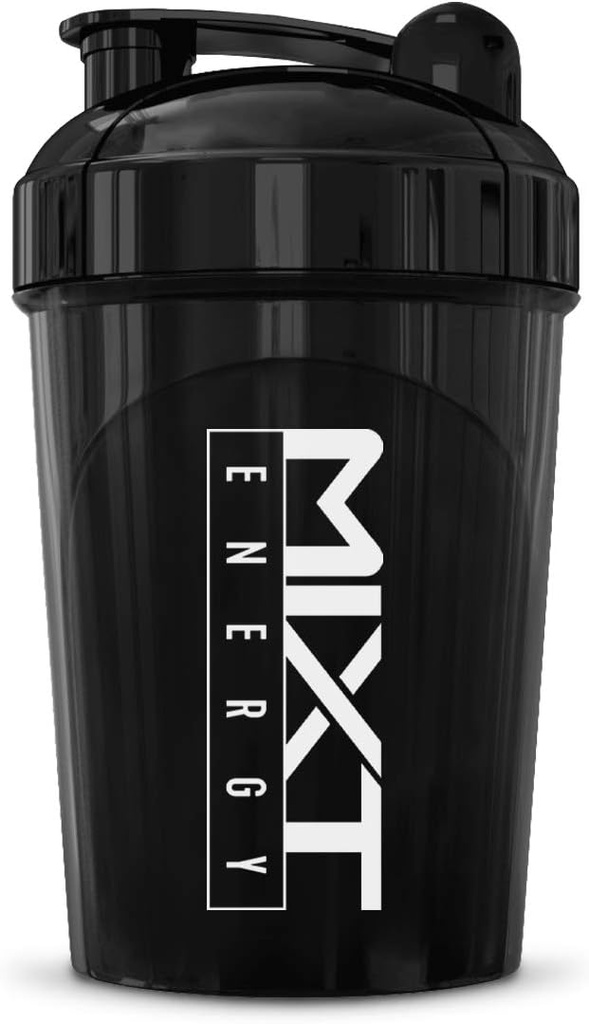 MIXT Energy Shaker Flaske, 16 oz. Shaker flaske, BPA Free & Lid Mixing Technology (16 oz, sort)