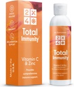 2X4 Hyldebær med zink og C-vitamin til voksne - flydende daglig immunforsvar - Liposomal Immunitet supplement Vitaminer, non-GMO, sukker fri, 30 Servering, 5 fl oz