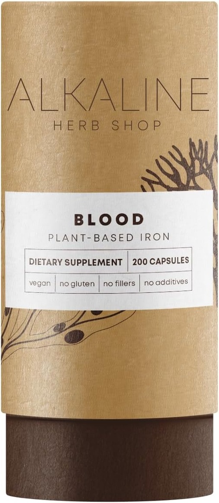 Alkaline Herb Shop Blood Supplement 200 Kapsler (Jern)