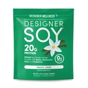 Designer Wellness, Soy Isolate Protein Powder with Biotin, Hyaluronic Acid, and Prebiotics, Vegan, 0 Sugar, Non- GMO, Angel Cake Vanilla, 1,87 lb