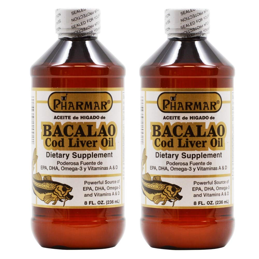 Aceite De Higado De Bacalao 8 Oz. Torsk leverolie 2- Pack