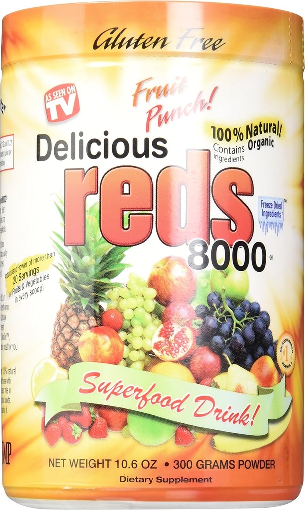 Lækre røde 8000 Kosttilskud, Frugt Punch, 10.6 Ounce