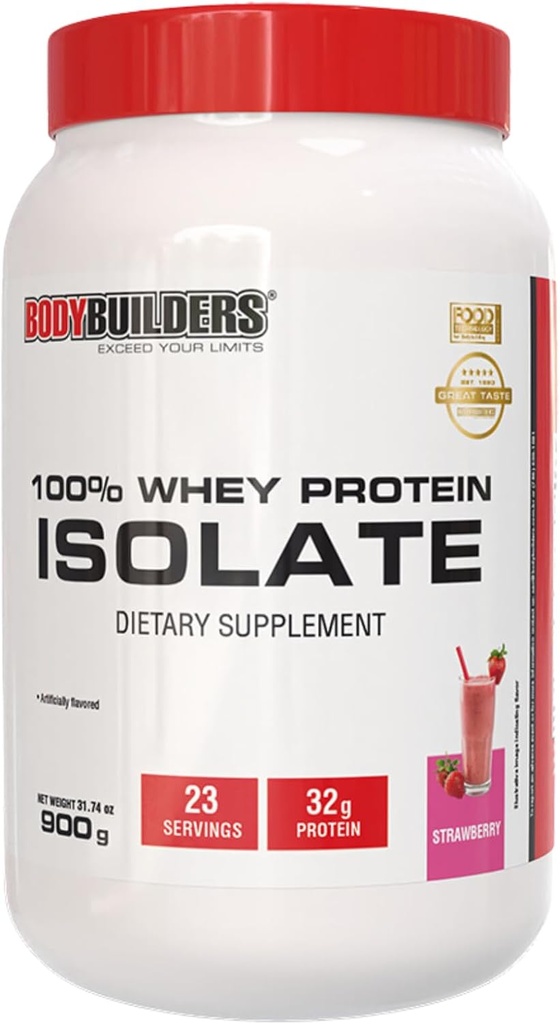 100% Whey Protein Isolate Strawberry (1,98 lbs)