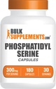Bulkaddiments.com Phosphatidylserin Kapsler - Phosphatidylserin Supplement, Phosphatidylserin 300mg - Sourced from Soy, 6 Kapsler per servering, 180 Kapsler (pakning med 1)