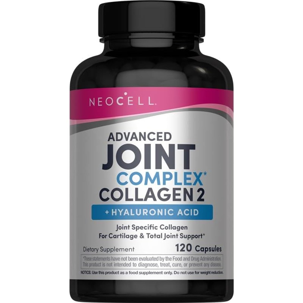 NeoCell Joint Complex Supplement: 124; 120 Kapsler: 124; Plus Hyaluronsyre: 124; Collagen Type II