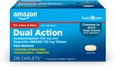 Basic Care Dual Action Acetaminophen 250 mg og Ibuprofen (NSAID) 125 mg tabletter, 216 Tæl