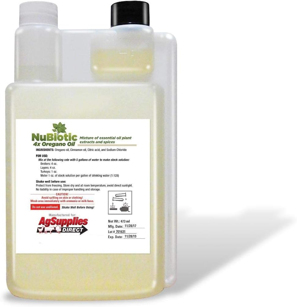 4X Koncentrat Oregano Oil til kyllinger og kalkuner - 32 OZ