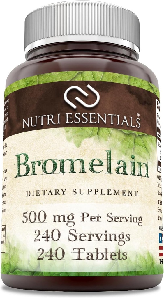 Bromelain 500 mg 240 Tablets Supplement | Non-GMO | Gluten Free | Made in USA