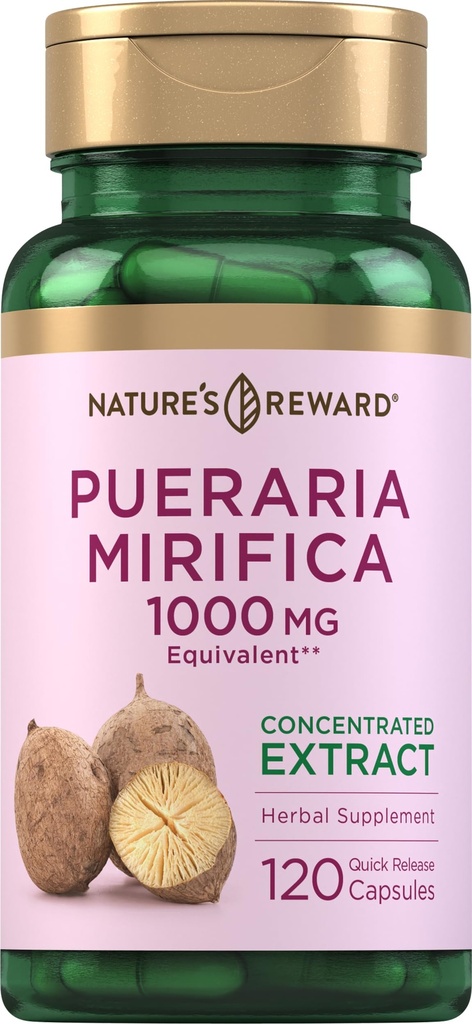Piping Rock Pueraria Mirifica Kapsler er 124; 1000mg