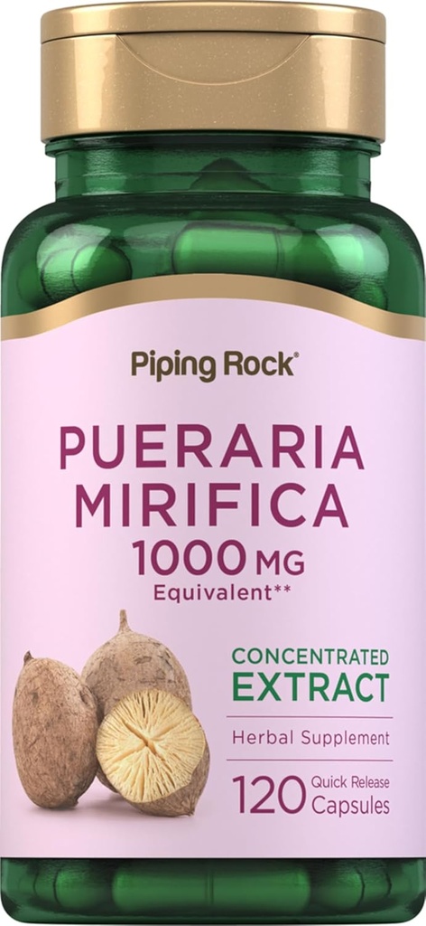 Piping Rock Pueraria Mirifica Kapsler er 124; 1000mg