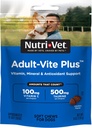 Nutri- Vet Adult- Vite Plus hund Multivitamin Soft Chews, Daily Dog Supplement med Vitaminer Mineraler og antioxidanter, Understøtter Hud, Immun, Fælles, og Gut Sundhed, Tasty Chicken Flavor, 70 Greve