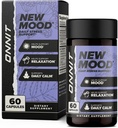 ONNIT New Mood Daily Stress Support Capsules, IGEN™ Non-GMO Tested, Sleep and Mood Support Supplement for Men and Women, Daily Stress Management Capsules, 60 Count