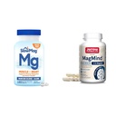 BlowMag Muscle + Heart Magnesium Chlorid med Calcium supplement til Support Muscle Relaxation & Jarrow Formulas MagMind Brain Sundhed med Magtein (Magnesium L- Threonate), Kosttilskud