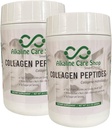 Alkalisk Pleje 124; Hydrolyzed Collagen Peptider til kvinder & Mænd; Multi- Type Unflavored Collagen Pulver til hår, knogler, hud, negle & Joints