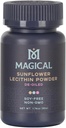 MAGISK BUTTER Solsikke Lecithin Powder - Soy- Free, Non- GMO, Vegan & Kosher Smør & Oil Stabilizer til bagning & madlavning, 1.76 oz