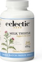 Eclectic Institute Raw Freeze- Tørret Non- GMO Milk Thistle 124; med Silymarin til leverstøtte - Detox, Rense & Maintain