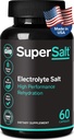 Keto Electrolyte Supplement, Salt Erstatningstabletter til hurtig oral rehydrering & Post Workout Recovery, Magnesium, Zink, Natrium, Kobber Measures 124; Stop Leg kramper og gendanne energi