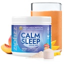 Zipfizz Nightly Room & Sleep Supplement Powder, Peach Mango, 12,3 oz (30- 60 Servering) Note 124; Natural Sleep Aid for Kids & Voksen124; Indeholder Magnesium, Melatonin, L- Theanine