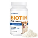 Biotin til hunde, Understøtter Shiny Coat og Sund Hud, Styrker Hundennegle, Biotin pulver supplement til hund Shedding, Tør Hud Relief til hunde, 6 oz