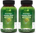 Irwin Naturals Immuno- Shield - 100 Liquid Softgels, Pack of 2 - All Season Wellness for Body 's Natural Defense System - 32 Total Servering