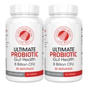 Sølv Fern Ultimate Probiotic 2- Pack - Probiotika for kvinder & mænd - 8 Millioner CFU Spore- Forming Gut Health Supplement - DNA Verified, Vegan Probiotic, Shelf- Stabil, Høj overlevelse - 120 kapsler