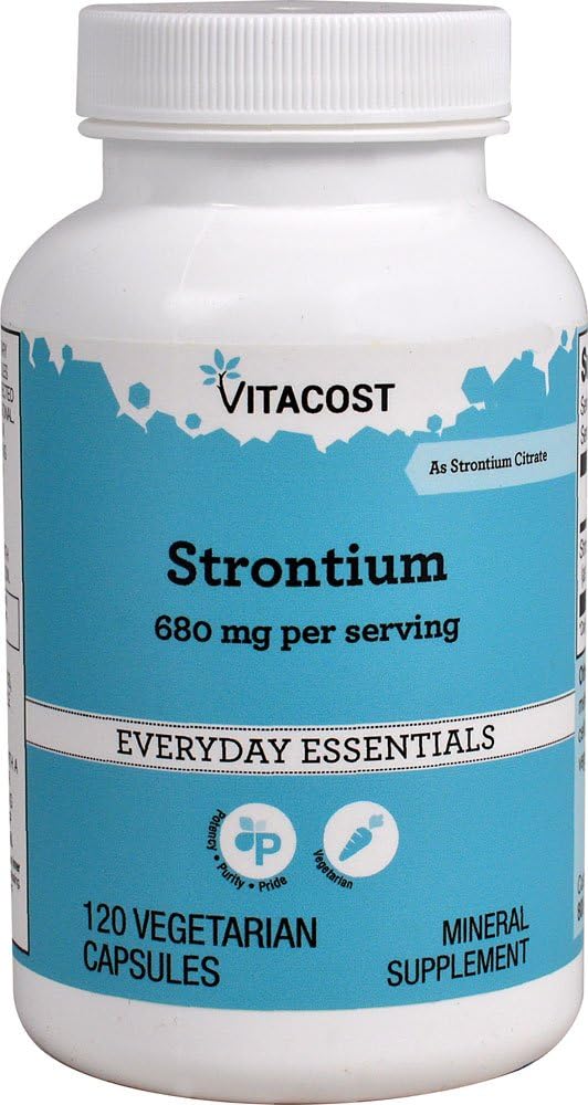 NSI Strontium - 680 mg per servering - 120 Vegetariske kapsler
