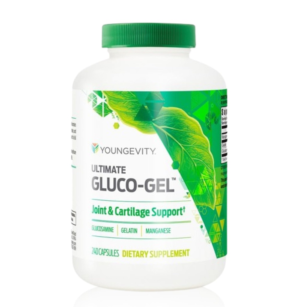 Youngevity Ultimate Gluco- Gel - for Joints, Tendons, Bones & Cartiage Budd124; Indeholder Glucosamin, Gelatine & Manganese