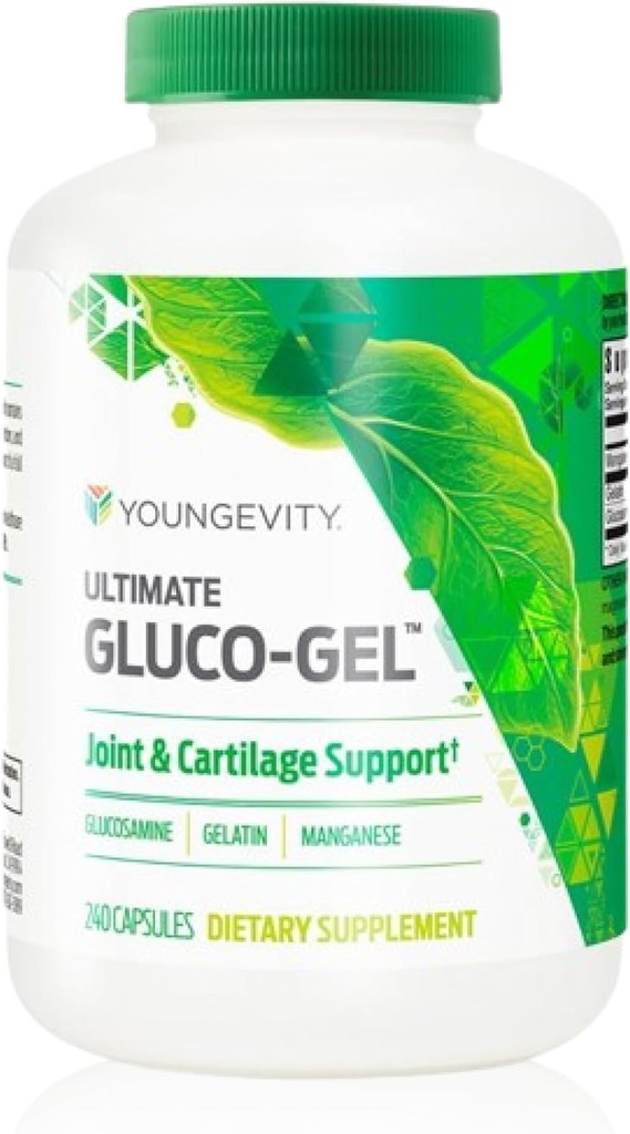 Youngevity Ultimate Gluco- Gel - for Joints, Tendons, Bones & Cartiage Budd124; Indeholder Glucosamin, Gelatine & Manganese