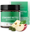 HERBAMAMA Stinging Nettle Gummies - 7500mg Stinging Nettle Root Extract for Urinary Tract Support til kvinder & mænd - Vegan, Non- GMO Urtica Dioica Supplement - 60 Pectin- baseret Apple- Flavored Chews