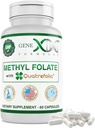 GENEX methylfolat med Quatrefolisk ® 1360 mcg DFE (60 kapsler) Bio- Aktiv form for folat - 5 - Methyltetrahydrofolat