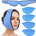Ice Pack til Visdom Tænder Fjernelse med 4 Genanvendelige Hot Cold Gel Pakker, Visdom Tænder Ice Pack Head Wrap til Tonsillectomy, TMJ, Tandudtrækning, Jaw Pain, Oral kirurgi, kosmetisk injektion