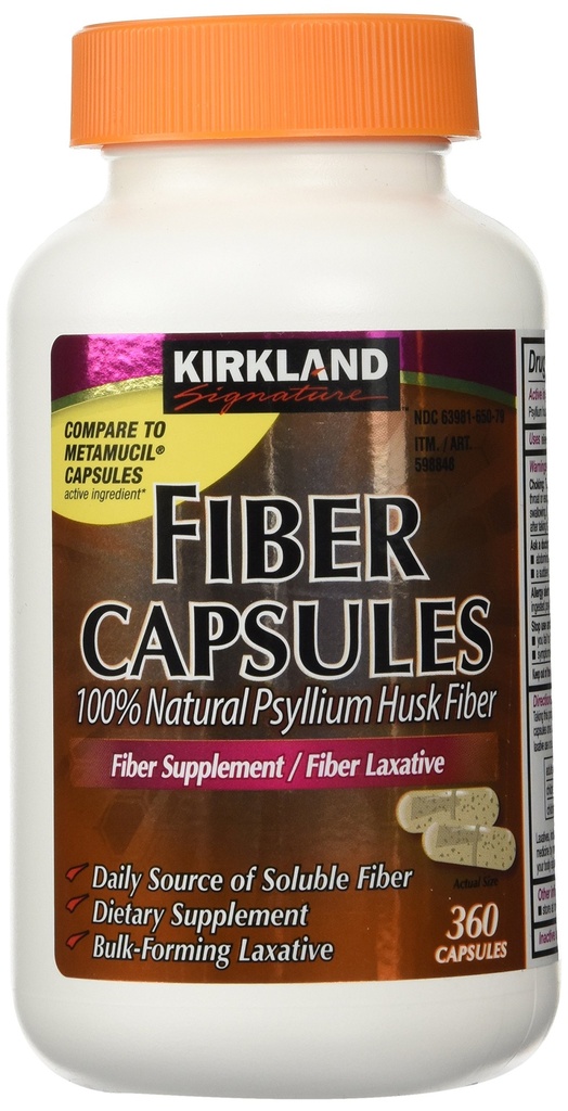 Kirkland Signature Kirkland Fiber Kapsler, 2 Pack (360 Kapsler Hver)