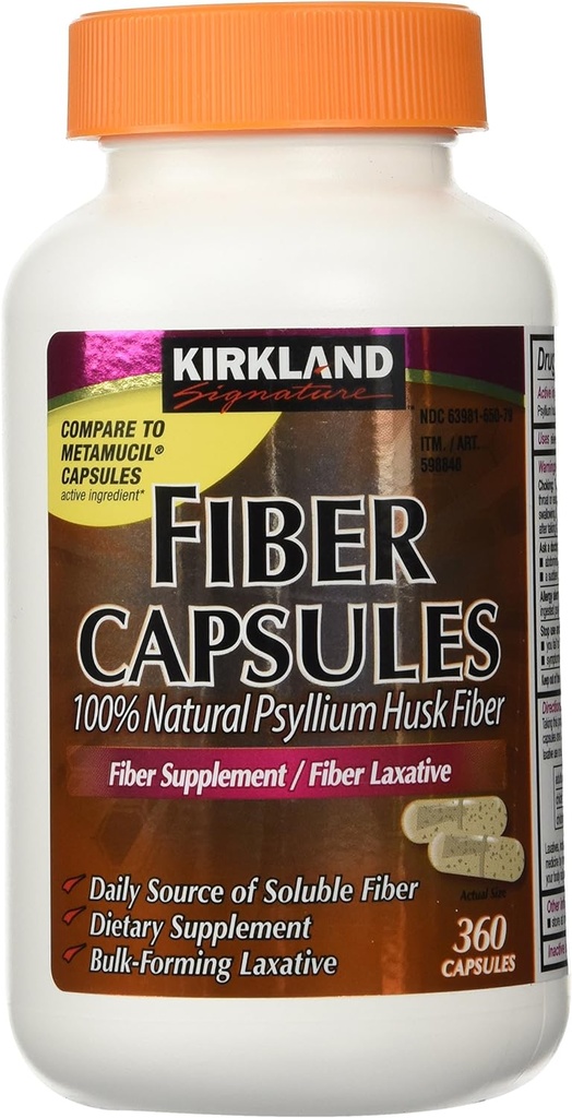 Kirkland Signature Kirkland Fiber Kapsler, 2 Pack (360 Kapsler Hver)