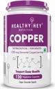 Nutrition Chelated Copper Gluconate - Meget biotilgængelig form - Non-GMO, Gluten Free -120 Veg. Kapsler