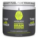 Nootrop Brain Booster (90 Servere) Nootrop Drink Mix & Brain Supplement - Brain Fuel øger energi, fokus & hukommelse - nul kalorier, sukker fri - Kiwi Jordbær