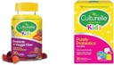 Kulturelle daglige probiotika for børn + Veggie Fiber Gummies (Age 3 +) - 30 Count & Kids Chewable Daily Probiotika for børn, Age 3 +, 30 Count, # 1 Pediatrician-Recommend