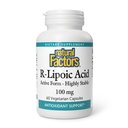 Naturlige faktorer, R- lipoinsyre, antioxidant Support, 60 kapsler