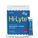 Hi- Lyte Electrolytes + Protein Quick Sticks Crisp Apple, 16 Servering - Natrium, Kalium, Whey Protein - Keto Friendly - 5g Protein, No Sugar