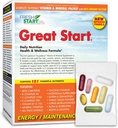 Great Start Complete Daily Vitamin Pack (124; Energi & Essentials) 124; Vitamin A, B, C, D, E, B12, Biotin, Mineraler, Calcium, Magnesium, Zink, Super Greens (30 Pakker)