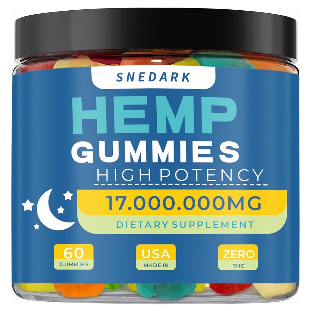 Hamp Gummies Advanced Extra Strength- High Potency Natural Hamp Oil Extract Gummy, Great for Peace & Relaxation, Naturals Fruit Flavors, Made in USA