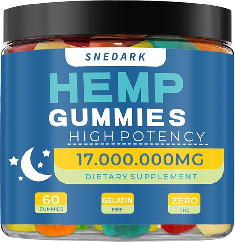 Hamp Gummies Advanced Extra Strength- High Potency Natural Hamp Oil Extract Gummy, Great for Peace & Relaxation, Naturals Fruit Flavors, Made in USA