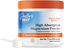 Doctor 's Best High Absorption Magnesium Powder, White, 100% chelated TRACS, Ikke bufferet, Hovedpine, søvn, energi. Non- GMO, Vegan, Gluten Free, 200G, 7.1 Ounce (pakning med 1)