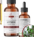 Organic Myrrh Liquid Extract - Alkohol- Free Tincture Drops Dep 124; Non- GMO, Vegan, Gluten- Free Herbal Supplement
