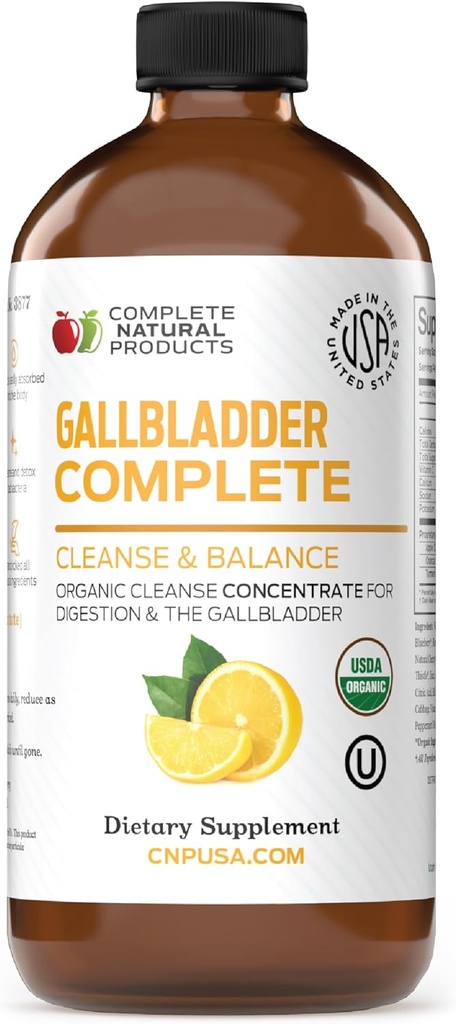 Gallblære Complete 8oz, Lever Complete 8oz, Organic Chanca Piedra Koncentrat 8oz, Organic Chanca Piedra Kapsler 8oz & Gallblære Complete Bundle