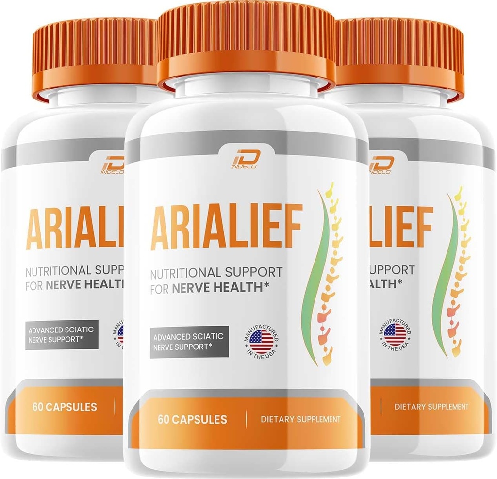 Arialief Capsules, Arialief Advanced Supplement, All Natural Formula to Maintain Healthy Levels, Maximum Strength Daily Formula, Arialif Capsules Reviews (3 Pack - 180 Capsules)